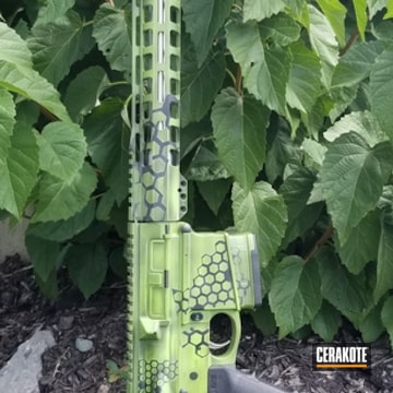 Cerakoted 6.5 Creedmoor With Zombie Green And Graphite Black Custom Paint