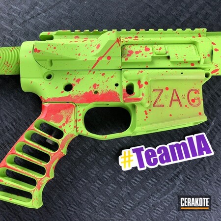 Powder Coating: Zombie Green H-168,USMC Red H-167,Blood Splatter,Tactical Rifle