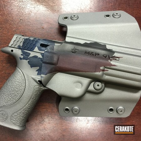 Powder Coating: KEL-TEC® NAVY BLUE H-127,Smith & Wesson,Texas Flag,Pistol