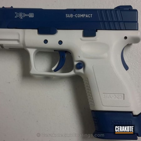 Powder Coating: 9mm,Pistol,Stormtrooper White H-297,Springfield XD,Springfield Armory,Sky Blue H-169