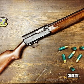 Cerakoted Remington Shotgun Coated In H-146 And H-237