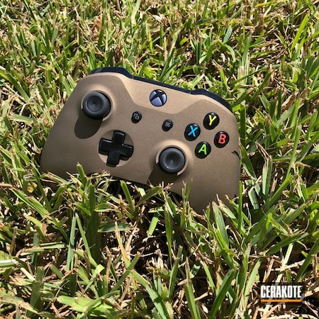 Powder Coating: controller,Plastic Cerakote,Burnt Bronze H-148,Solid Tone,Electronics,More Than Guns,Gaming,videogame,Xbox One Controller