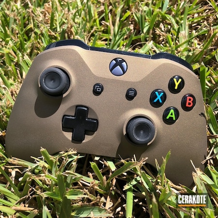 Powder Coating: controller,Plastic Cerakote,Electronics,Burnt Bronze H-148,Solid Tone,More Than Guns,videogame,Gaming,Xbox One Controller