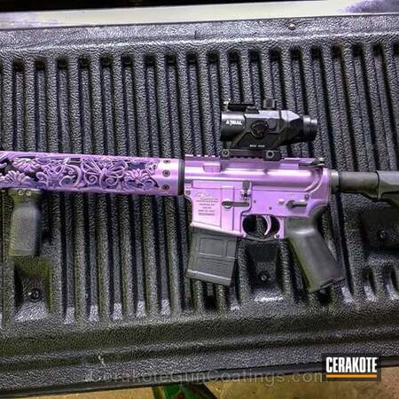 Powder Coating: Anderson Mfg.,Bright Purple H-217,Tactical Rifle