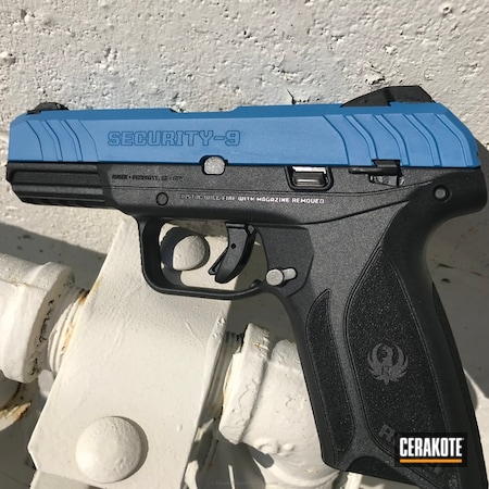 Powder Coating: Two Tone,Pistol,Ridgeway Blue H-220,Ruger,Ruger Security 9