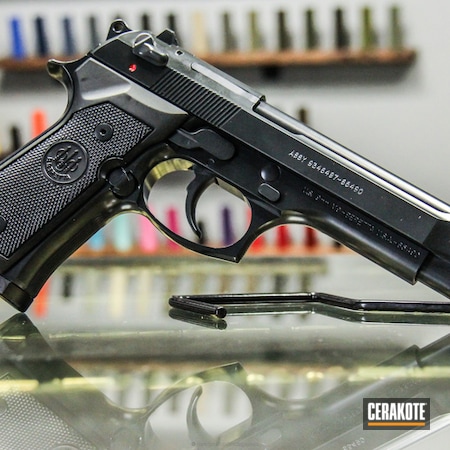 Powder Coating: Graphite Black H-146,Handguns,Pistol,Beretta,Beretta M9