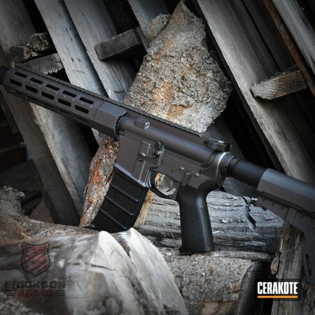 Powder Coating: Graphite Black H-146,Custom Mix,Tactical Rifle,Tungsten H-237