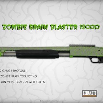 Cerakoted H-168 Zombie Green And H-219 Gun Metal Grey