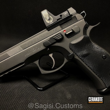 Cerakoted H-112 Cobalt On This Cz17 Sp01 Handgun
