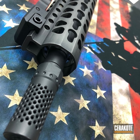 Powder Coating: Graphite Black H-146,Distressed,Windham Weaponry,Tactical Rifle,Tungsten H-237,AR-15,Rifle