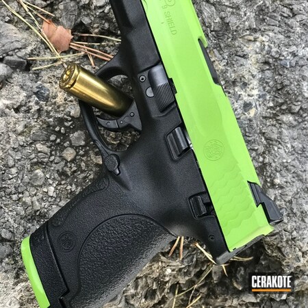 Powder Coating: Smith & Wesson M&P,Smith & Wesson,Zombie Green H-168,Pistol