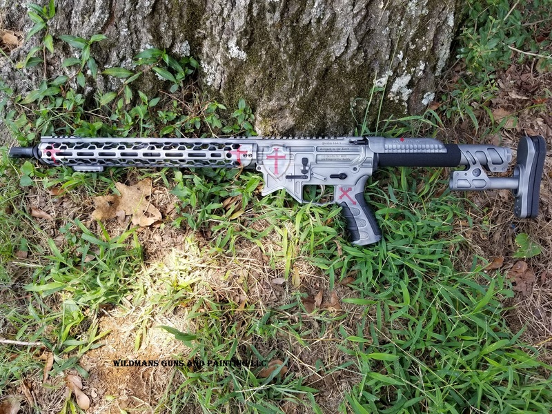 Custom Epoxy Rifle Tactical Rifle done in a Custom Cerakote Finish by WEB USER | Cerakote