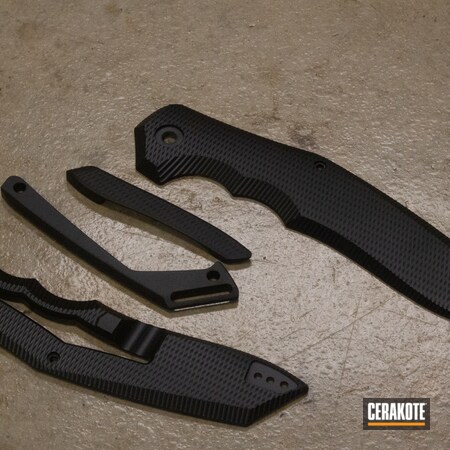 Powder Coating: Graphite Black H-146,Knives,More Than Guns,Valence Customs,Folding Knife