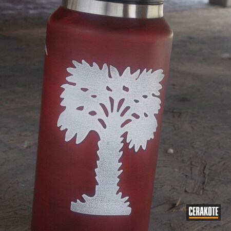 Powder Coating: Snow White H-136,Custom Tumbler Cup,YETI Cup,FIREHOUSE RED H-216,RTIC,More Than Guns