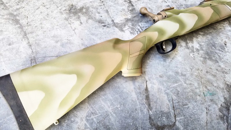 Bolt Action Rifle Cerakoted in a Sand Stone Wave Finish by ARMISTEAD ...