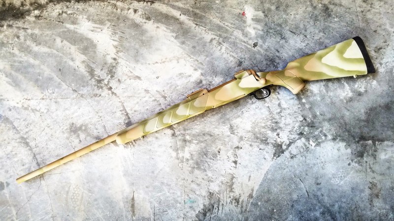 Bolt Action Rifle Cerakoted in a Sand Stone Wave Finish by ARMISTEAD ...