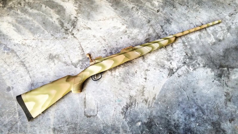 Bolt Action Rifle Cerakoted in a Sand Stone Wave Finish by ARMISTEAD ...