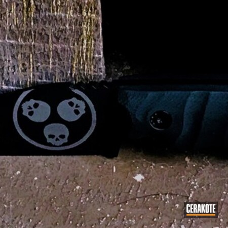 Powder Coating: Graphite Black H-146,Fixed-Blade Knife,1313tattoo,More Than Guns,Custom Logo