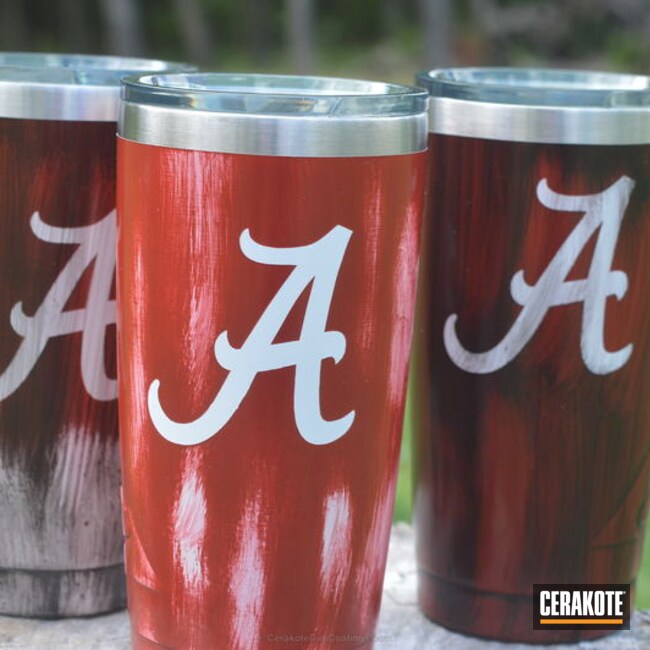 Cerakoted College Themed Cerakoted Cups