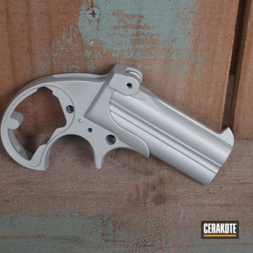 Cerakoted Derringer Handgun Coated In Cerakote Crushed Silver