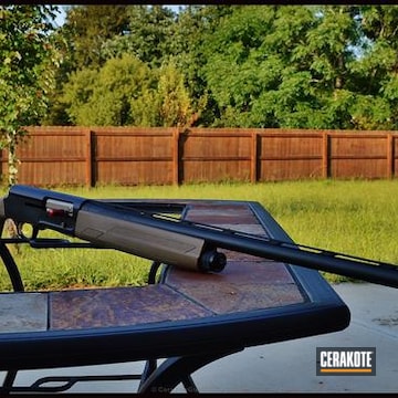 Cerakoted Browning A5 Shotgun In A Two Tone Cerakote Finish