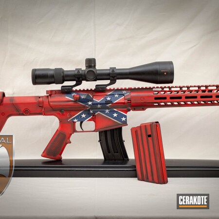 Powder Coating: Graphite Black H-146,Snow White H-136,NRA Blue H-171,Southern,144 Tactical PS15,USMC Red H-167,Theme,Tactical Rifle,AR-10,Rebel Flag