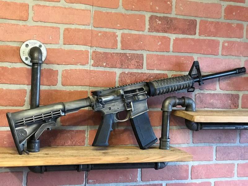 Battleworn Rifle in Desert Sand and Graphite Black by WEB USER | Cerakote
