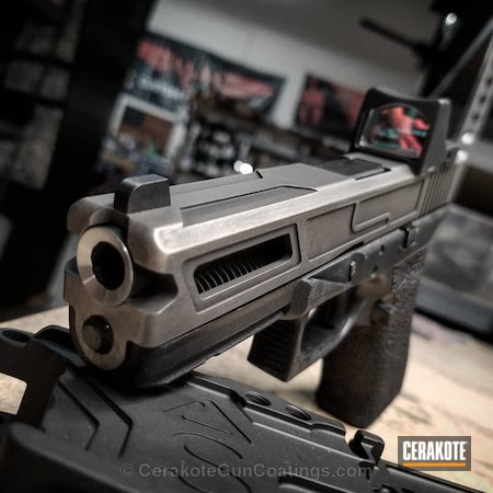 Powder Coating: Graphite Black H-146,Glock,Pistol,Stainless H-152