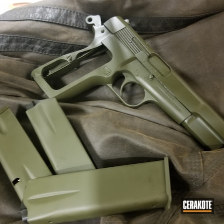 Powder Coating: Mil Spec O.D. Green H-240,1911,Pistol,Refinished,Solid Tone