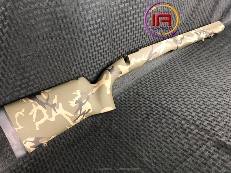 Rifle Stock in a Cerakote MultiCam Finish by TRACEY MARQUART | Cerakote