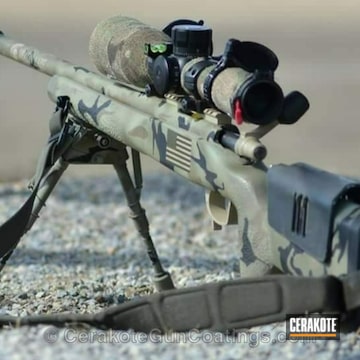Cerakoted Remington 700 Bolt Action Rifle In A Custom Finish
