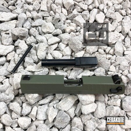 Powder Coating: Slide,Jungle E-140,Cerakote Elite Series,Walther,Barrel,Midnight E-110,Jungle E-140G