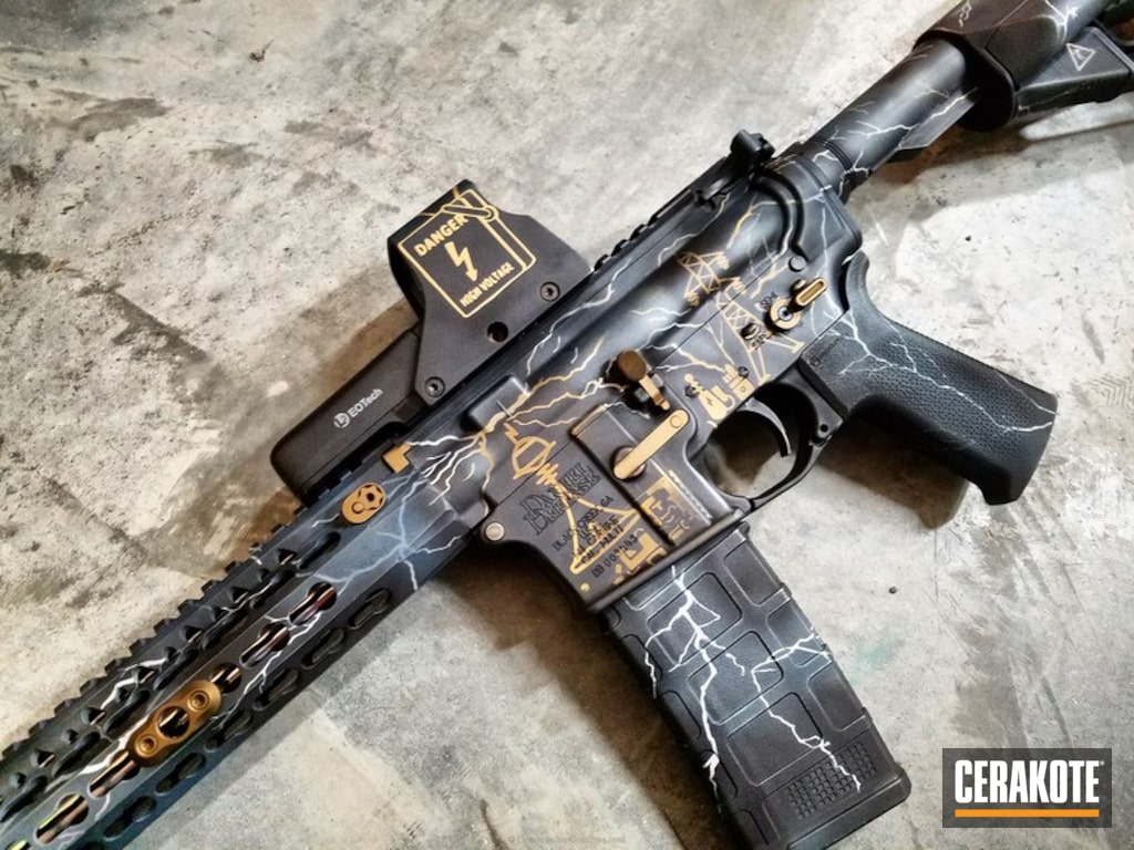Daniel Defense Rifle done in a Custom Cerakote Finish by ARMISTEAD