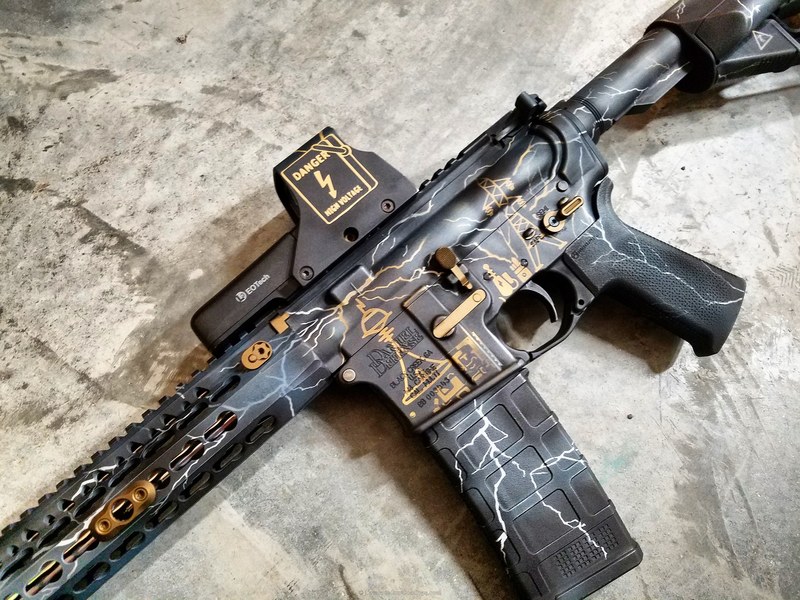 Daniel Defense Color Daniel Defense Rifle done in a Custom Cerakote Finish by ARMISTEAD ...