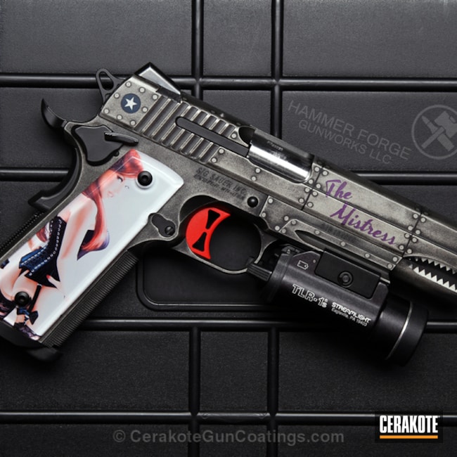 Cerakoted Custom Sig Sauer 1911 In A Wwii Bomber Themed Finish
