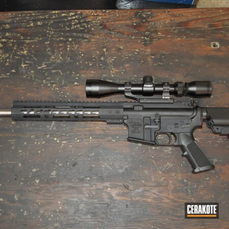 Powder Coating: Anderson Mfg.,Tactical Rifle,Before and After,MAGPUL® FLAT DARK EARTH H-267