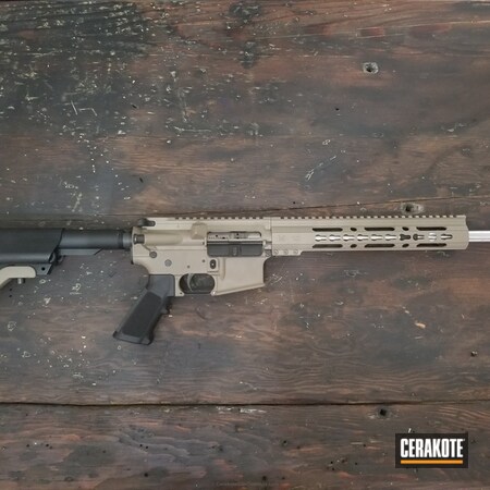 Powder Coating: Anderson Mfg.,Tactical Rifle,Before and After,MAGPUL® FLAT DARK EARTH H-267