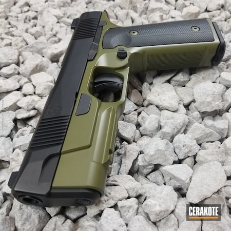Powder Coating: 9mm,Handguns,Pistol,Noveske Bazooka Green H-189,Hudson
