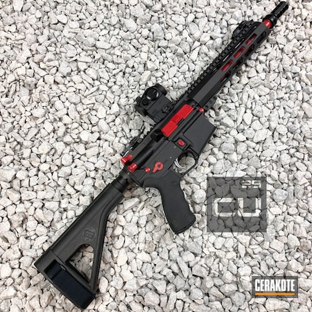Powder Coating: USMC Red H-167,Tactical Rifle,AR-15,BCI Defence