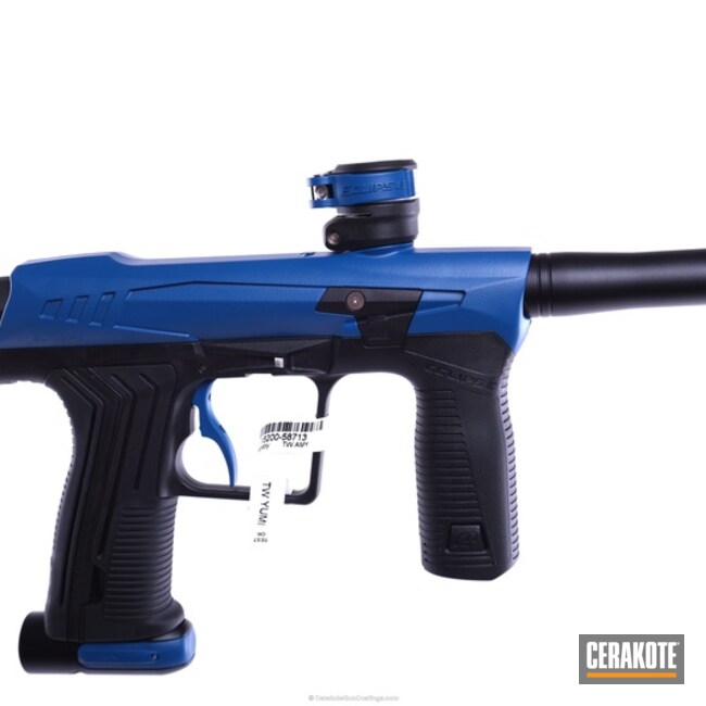 Cerakoted Paintball Gun Coated In H-170 Nra Blue