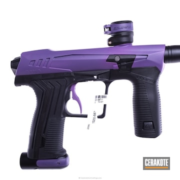 Cerakoted Paintball Gun In H-217 Bright Purple
