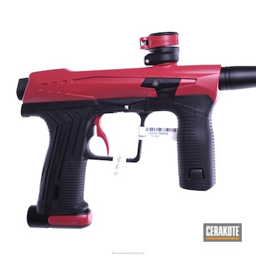 Cerakoted Paintball Gun In H-216 Smith & Wesson Red