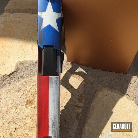 Powder Coating: Graphite Black H-146,Texas Flag,NRA Blue H-171,Sig Sauer,Texas Cerakote,Pistol,Stormtrooper White H-297,USMC Red H-167,Battleworn,Titanium H-170