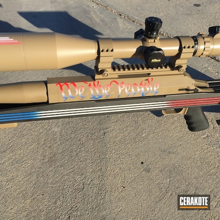 Powder Coating: NRA Blue H-171,.50 cal,Stormtrooper White H-297,USMC Red H-167,2A Armament,Cobalt H-112,American Flag,Bolt Action Rifle,Coyote Tan H-235