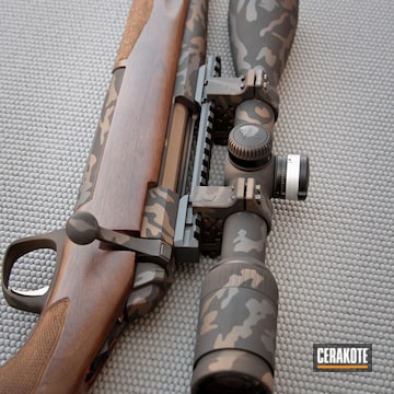 Cerakoted Browning X-bolt With Custom Multi-cam