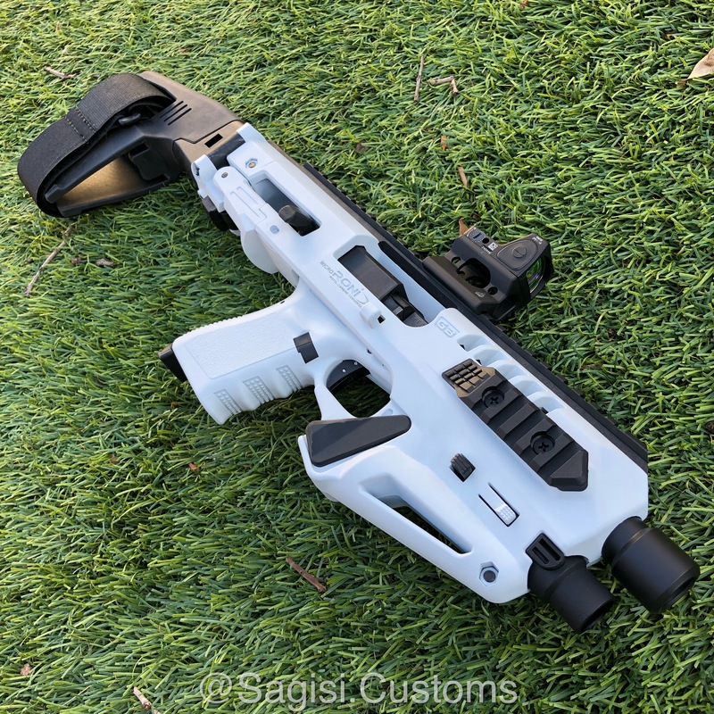 Rifle Roni Conversion Micro Roni Pistol-Carbine Conversion done in H-136 Snow White by Ryan ...