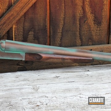 Cerakoted Double Barrel Shotgun In A Cerakote Copper Patina