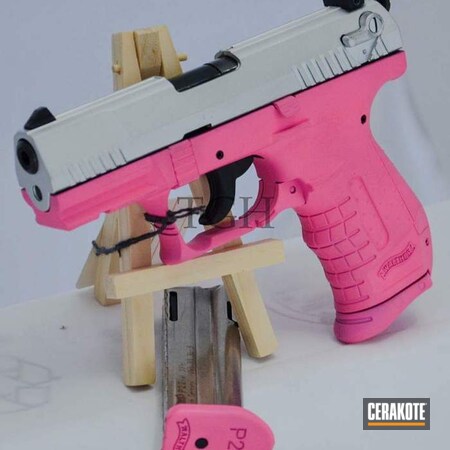 Powder Coating: Satin Aluminum H-151,Pistol,Walther,Walther PPQ,Walther P22,Prison Pink H-141