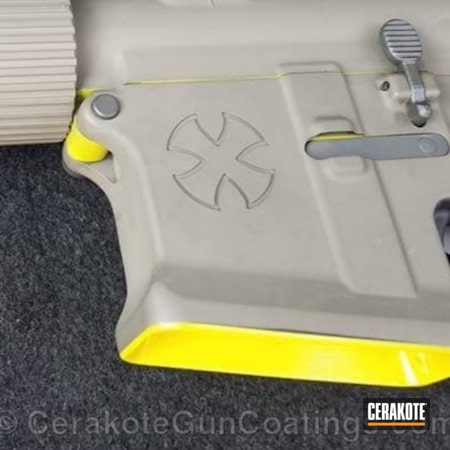 Powder Coating: Noveske,Electric Yellow H-166,.300 Blackout