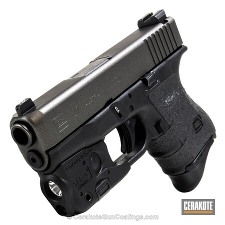 Powder Coating: Graphite Black H-146,Glock,Pistol,Glock 27,Tungsten H-237